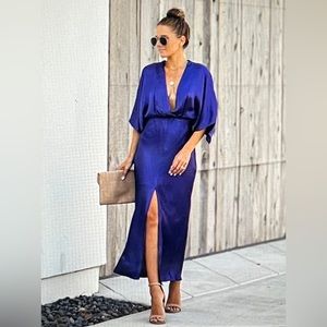 Vici Kimono Satin Dress